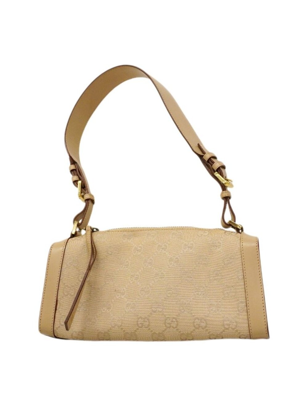Gucci Handbag GG Canvas Beige Gold